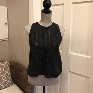 Banana Republic Gray Knit Sweater Vest